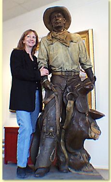 Judy Wade and 'Cowboy'